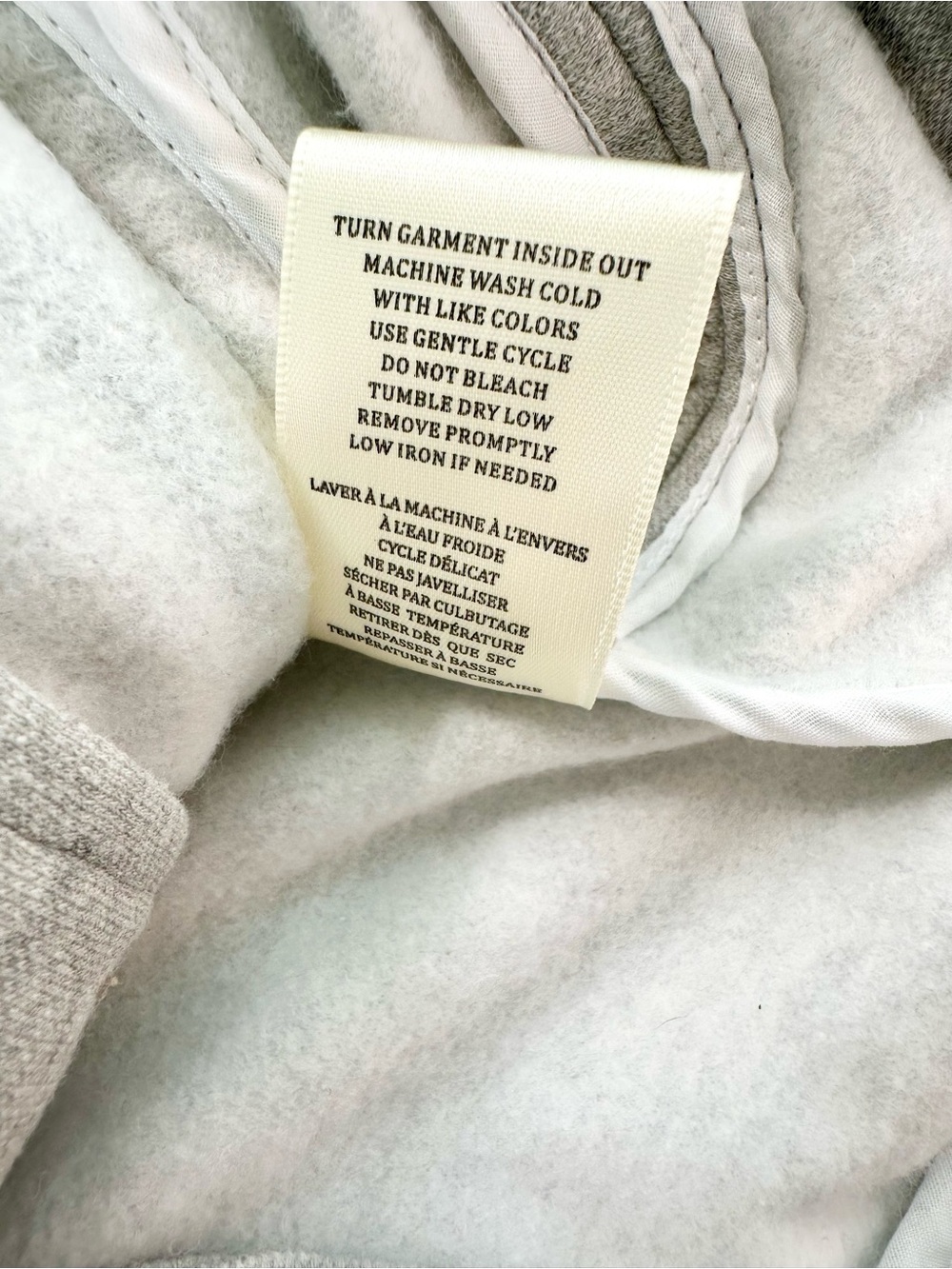 Blank NYC Moto Sweatshirt Jacket, Cloud Grey, Medium - Picture 14 of 14